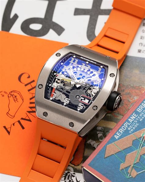 richard mille orange strap.